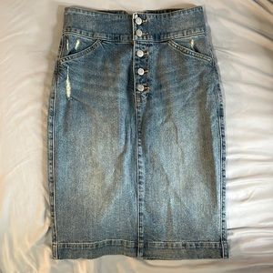 Gap Denim Skirt Knee Length